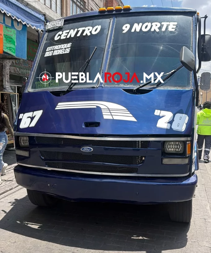 Ruta 67 arrolla y mata a mujer de 83 años en pleno Centro de Puebla