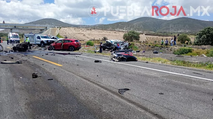 ¡Tragedia en la Cuacnopalan-Oaxaca! Choque múltiple deja un muerto y varios lesionados