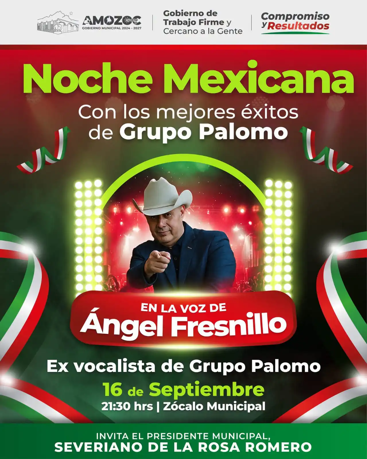 Amozoc celebrará las Fiestas Patrias con Grito de Independencia y música de Grupo Palomo