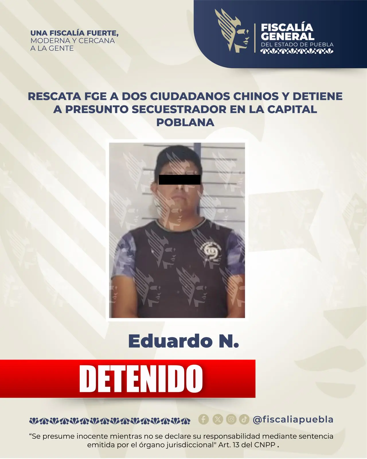 ¡Rescate en Valsequillo! FGE libera a dos chinos secuestrados y captura a su presunto custodio