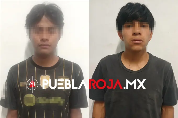 Caen tres por robo violento de camionetaen Puebla; uno es menor