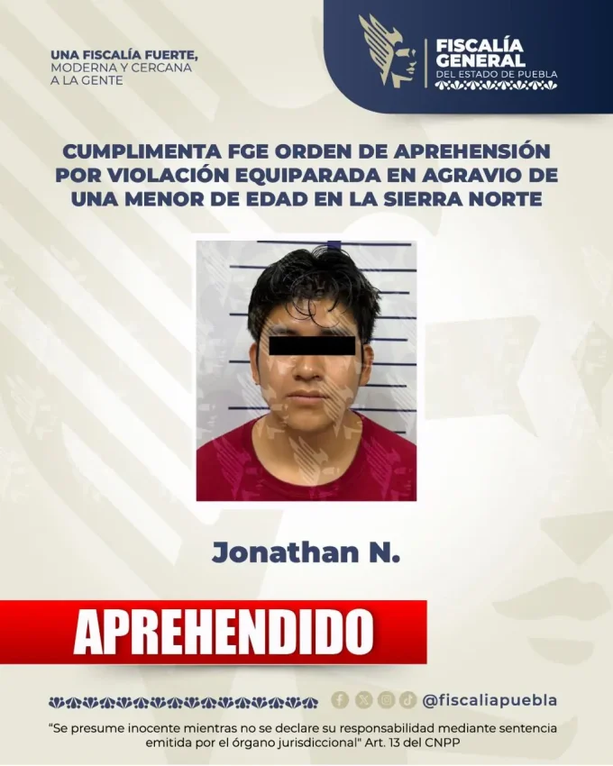 Detienen a maestro acusado de abusar sexualmente de una niña de 10 años en San Pedro Camocuautla