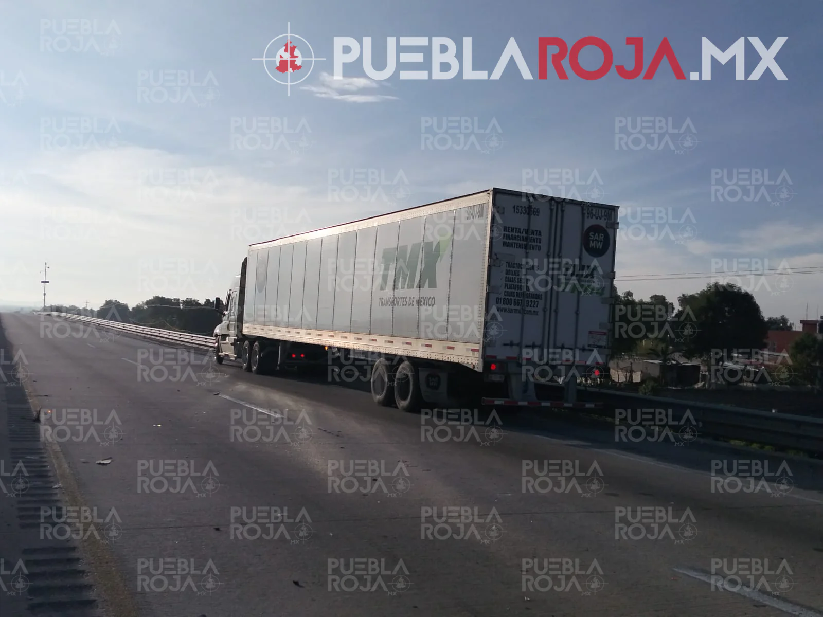 Frustran robo de tráileren la Puebla-Córdoba