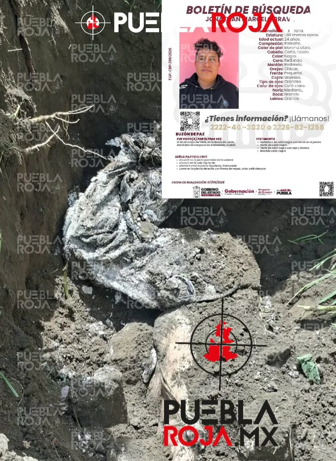 Hallan cadáver en fosa clandestina en La Resurrección; sería de Jonathan Marcelo