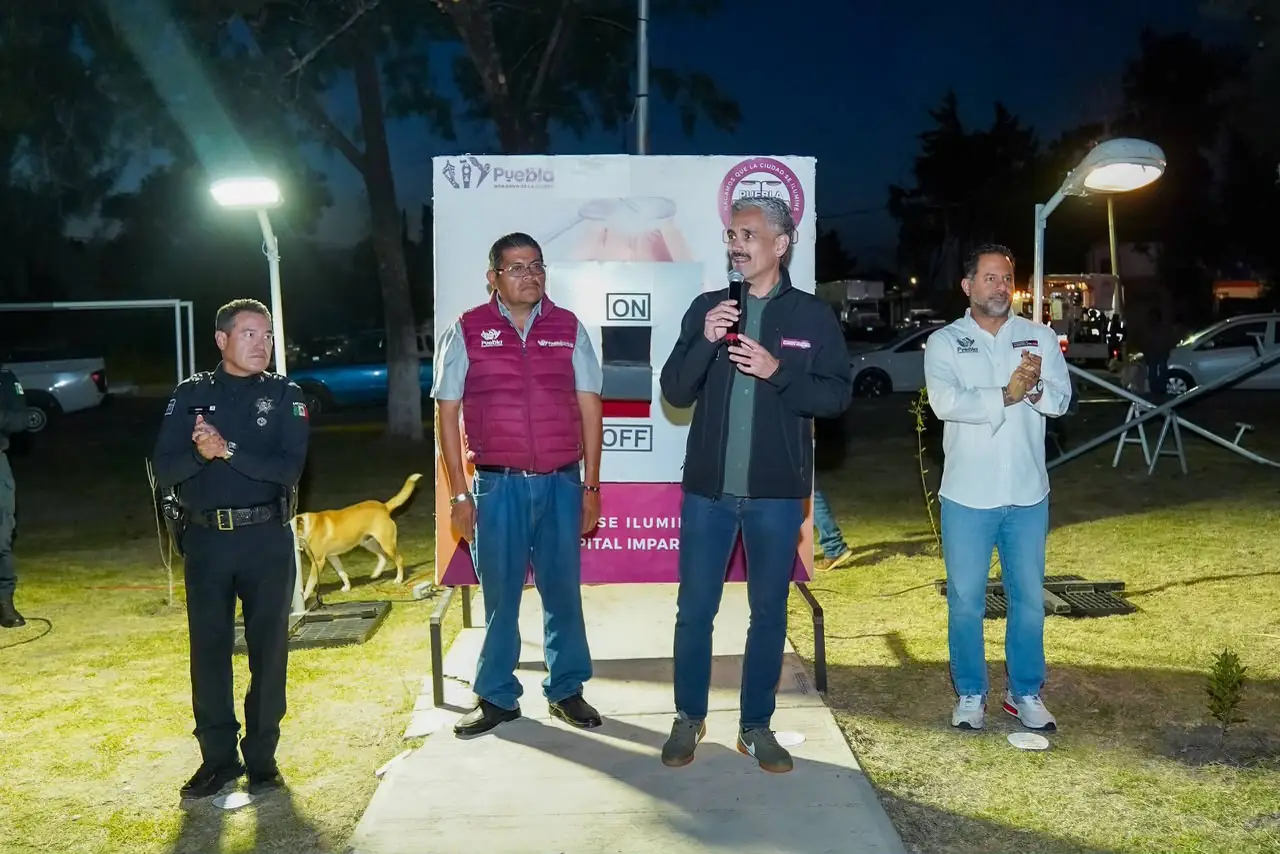 Lleva Gobierno de Pepe Chedraui cobertura total LED a las inspectorías Oasis y Guadalupe Victoria Valsequillo
