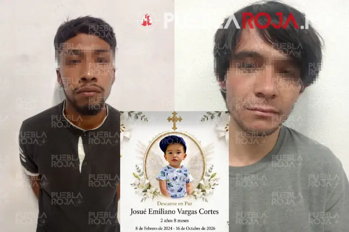 Hugo y Steven, los dos detenidos por el asesinato de Josué Emiliano, niño de 2 años y 8 meses, en Tetela