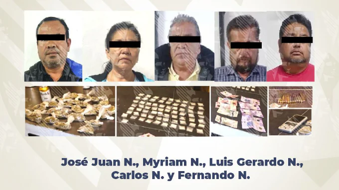 Cae presunto líder de “Los Millonarios” y cuatro integrantes tras cateo en Puebla