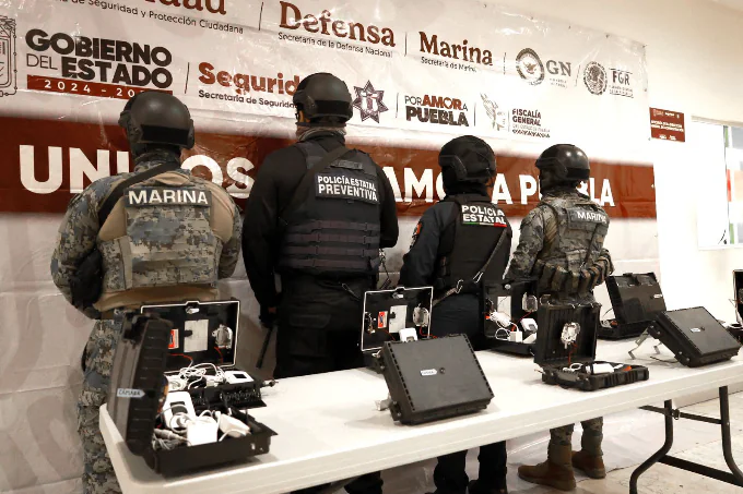 Fuerzas de seguridad ubican y desmantelan sistema de video vigilancia ilegal en Tepeaca