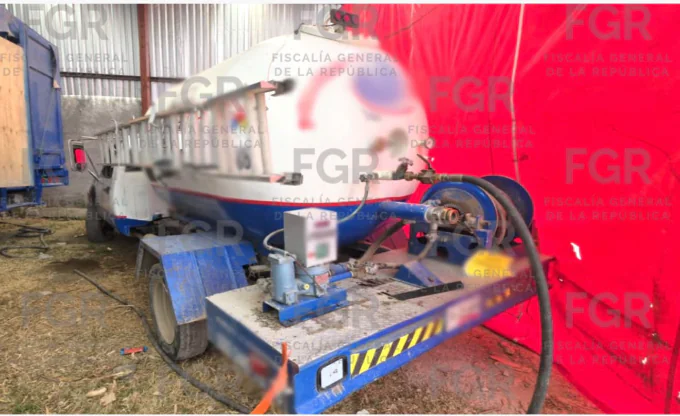 Asegura FGR en cateo seis vehículos y gas L.P. en Tepeaca