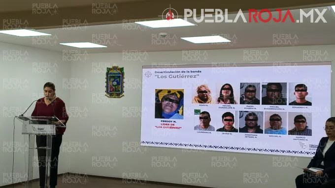 Caen 11 presuntos integrantes de la banda de Los Gutiérrez en Chignahuapan; aseguran drogas y seis inmuebles